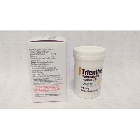 Thuốc Trientine 250mg -  Điều trị bệnh do di truyền 
