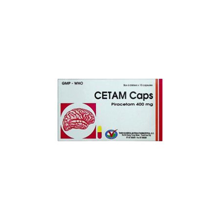 Thuốc Cetam Caps 400mg - Điều trị rối loạn thần kinh hiệu quả