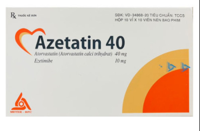 Azetatin 40 - Hỗ trợ phòng ngừa bệnh tim mạch và tăng cholesterol