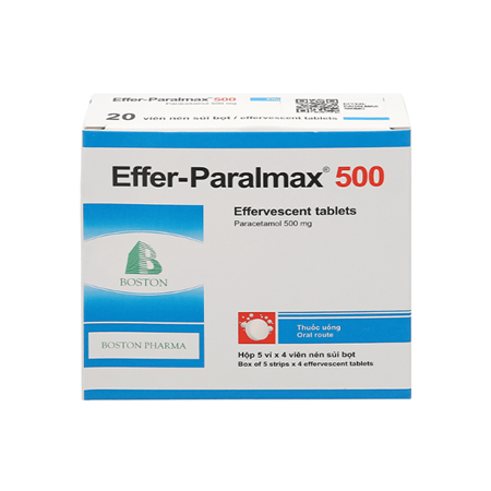 Thuốc Effer Paralmax 500 - Điều trị đau nhức, hạ sốt