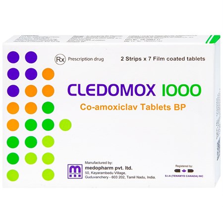 Thuốc Cledomox 1000 - Điều trị các bệnh nhiễm khuẩn