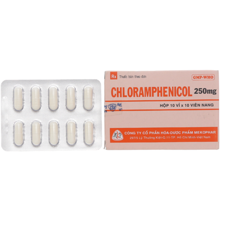 Thuốc Chloramphenicol Mekophar 250mg trị nhiễm khuẩn 