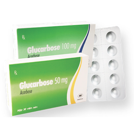 Thuốc Glucarbose 50mg điều trị bệnh đái tháo đường tuyp 2