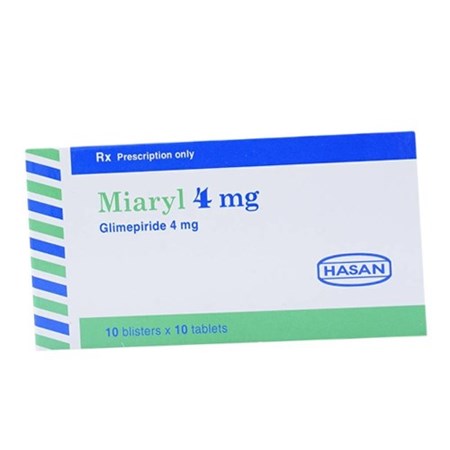 Thuốc Miaryl 4mg - Điều trị bệnh đái tháo đường type 2