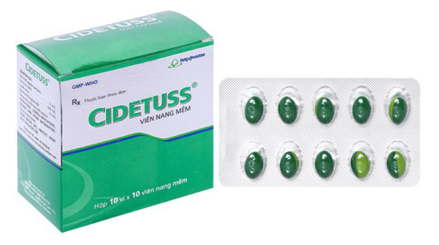 Quy cách đóng gói thuốc Cidetuss