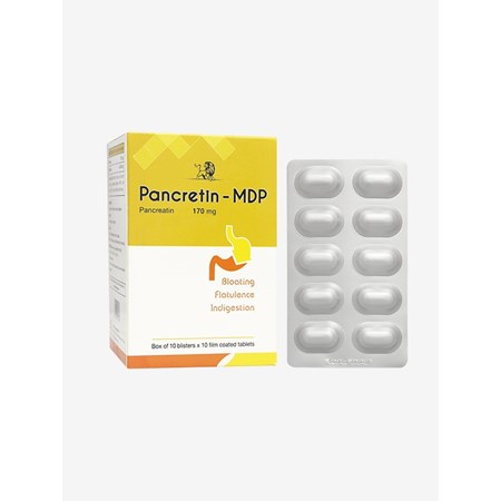 Thuốc Pancretin-MDP vàng - Hỗ trơ tiêu hóa, chống đầy hơi