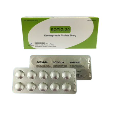 Thuốc Sotig 20 - Thuốc điều trị trào ngược dạy dày thực quản