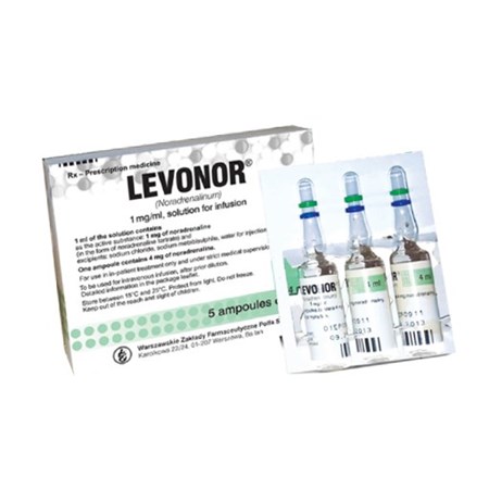Thuốc Levonor - Điều trị giảm huyết áp động mạch