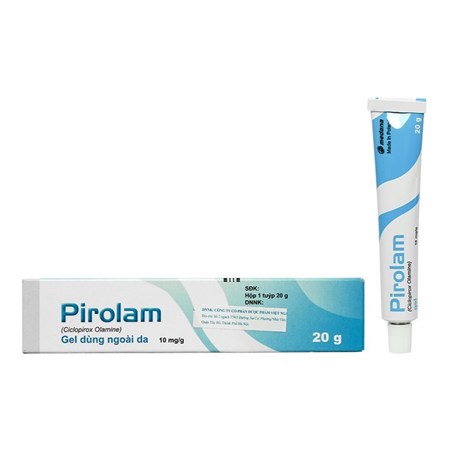 Thuốc Pirolam - Gel điều trị nấm ngoài da, nấm móng