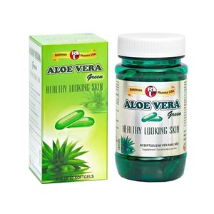 Aloe Vera Green Chai 60 Viên – Viên Uống Dưỡng Ẩm Da, Chống Lão Hóa
