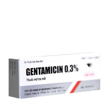Thuốc Gentamicin 0.3% 10g - Thuốc mỡ tra mắt