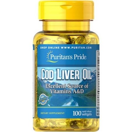 Thuốc Cod Liver Oil 415mg - Bổ sung vitamin A và D