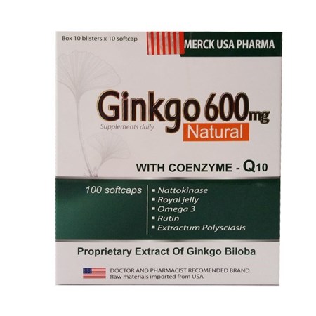 Thuốc Ginkgo 600 Natural - Hoạt Huyết Dưỡng Não