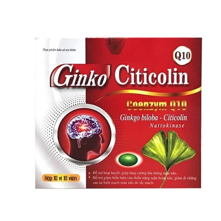Thuốc Ginkgo Citicolin - Tăng Cường Tuần Hoàn Máu Não