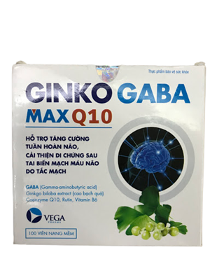 Thuốc Ginkogaba MaxQ10 - Hỗ trợ điều trị thiểu năng tuần hoàn não