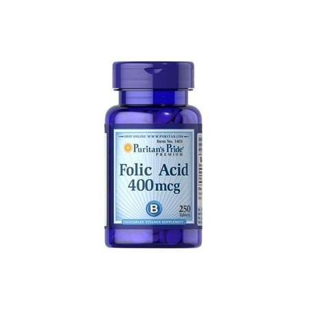 Thuốc Puritan’s Pride Folic Acid 400mg - Viên uống ngăn ngừa thiếu máu bổ sung Folic Acid
