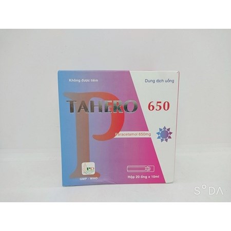 Thuốc Tahero 650 - Giảm đau, hạ sốt
