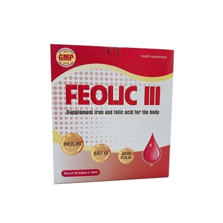 Thuốc Feolic - Bổ sung sắt và acid folic