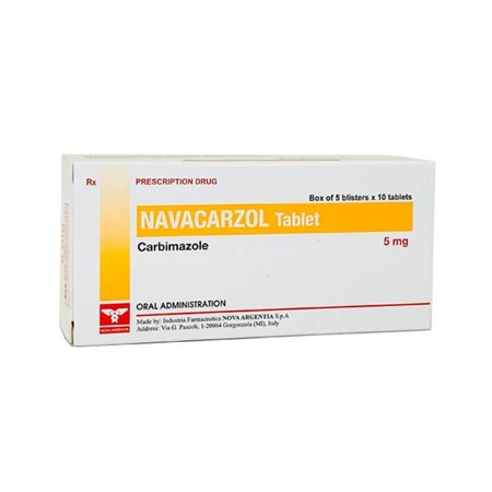 Thuốc Navacarzol 5mg - Điều trị rối loạn tuyến giáp,cường giáp