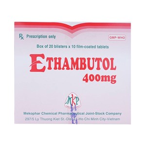 Thuốc Ethambutol 400mg (Mekophar) - Điều trị lao phổi