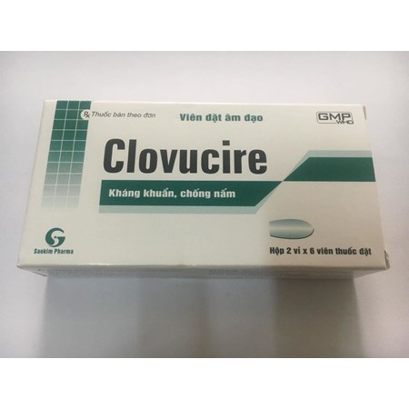 Thuốc Clovucire - Viên đặt phụ khoa kháng khuẩn, chống nấm