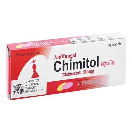 Thuốc Chimitol - Viên đặt phụ khoa kháng khuẩn, chống nấm
