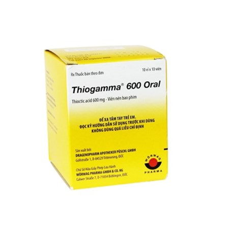 Thuốc Thiogamma 600 Hộp 100 Viên -  Điều trị rối loạn cảm giác 