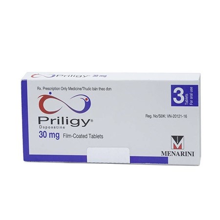 Thuốc Priligy 30mg hộp 3 viên- Thuốc điều trị xuất tinh sớm của Menarini