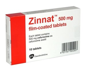 Thuốc Zinnat 500mg -  Điều trị nhiễm khuẩn da và mô mềm. 