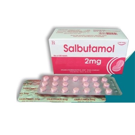 Thuốc Salbutamol 2mg- Điều trị cơn hen, ngăn cơn co thắt phế quản