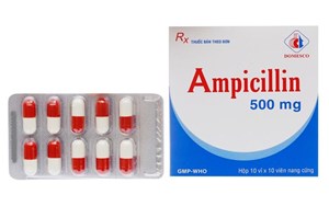 Thuốc Ampicillin - điều trị các bệnh nhiễm trùng do vi khuẩn. 