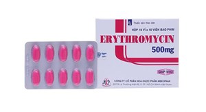 Thuốc Erythromycin 500mg MKP - Thuốc điều trị nhiễm khuẩn