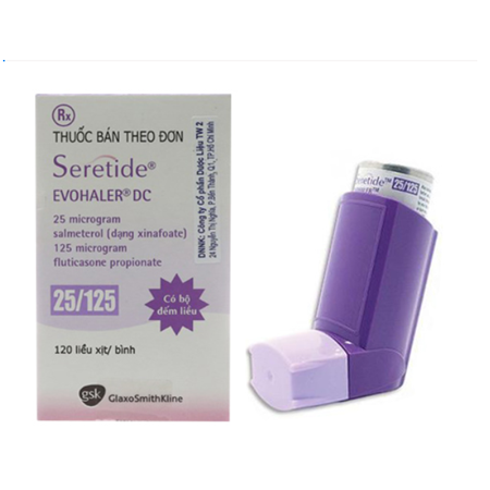 Thuốc Seretide - thuốc giãn phế quản và steroid dạng hít.