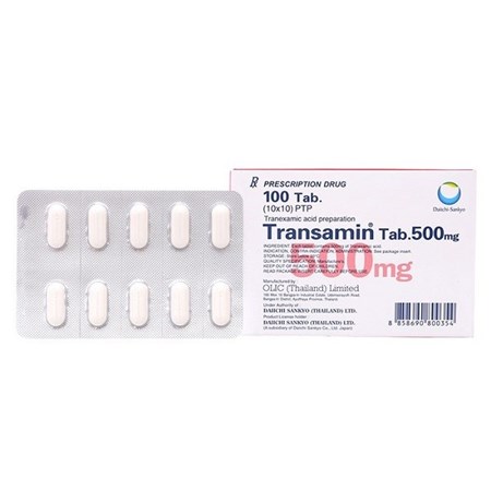Thuốc Transamin 500mg - thuốc cầm máu