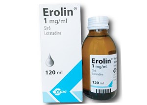Thuốc Sirô Erolin 120ml - viêm mũi dị ứng, mề đay mạn tính 