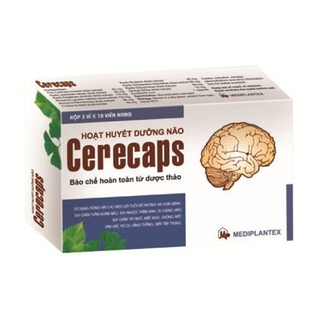 Thuốc Cerecaps- Hoạt huyết dưỡng não