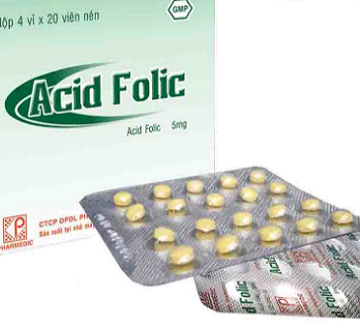Thuốc  Acid Folic 5mg PHARMEDIC -Bổ Sung Khoáng Chất
