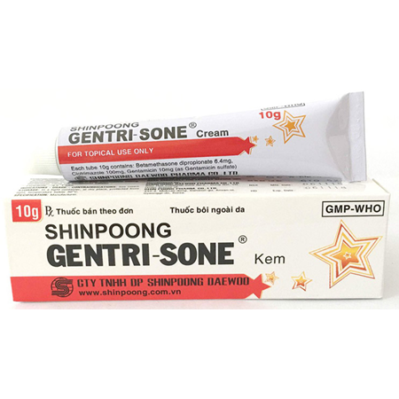 Thuốc Gentrisone - Điều trị viêm da, nấm da, nhiễm trùng da