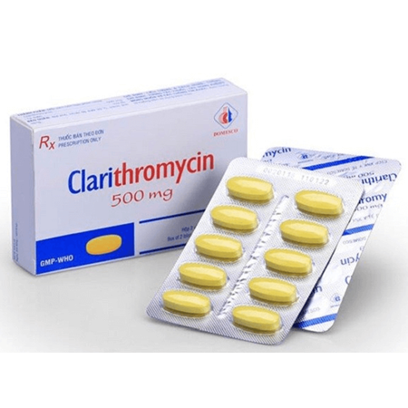 Thuốc Clarithromycin - Thuốc kháng sinh kháng khuẩn