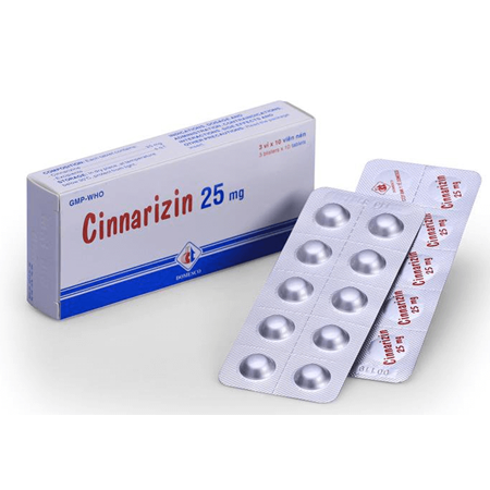 Thuốc Cinnarizin - Điều trị rối loạn tiền đình