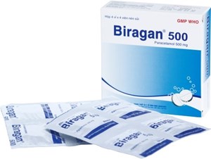 Thuốc Biragan 500 - Viên sủi hạ sốt, giảm đau
