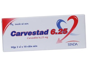 Thuốc Carvestad 6.25 - Điều trị cao huyết áp