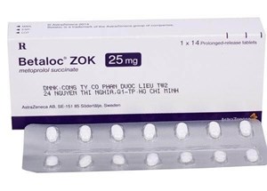 Thuốc Betaloc Zok 25mg - Điều trị tăng huyết áp, loạn nhịp tim