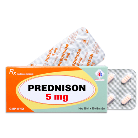Thuốc Prednison 5mg - Kháng viêm, chống dị ứng