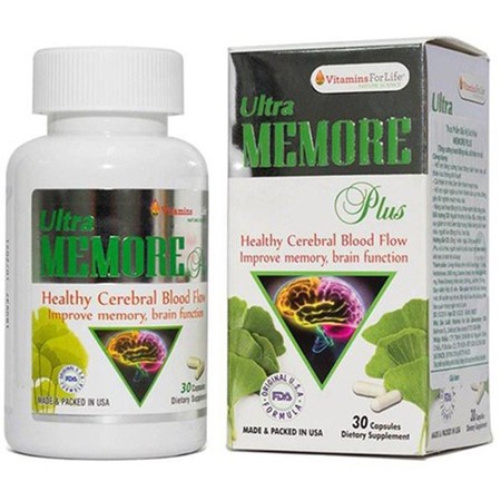 Thuốc Ultra Memore Plus - Viên uống bổ não, tăng cường trí nhớ