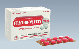 Thuốc Erythromycin - Thuốc kháng sinh, kháng virus hiệu quả