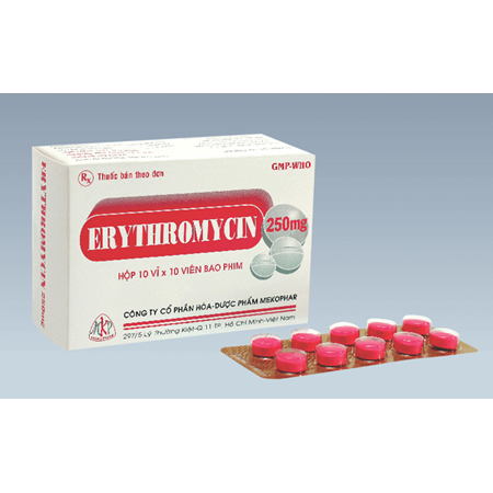 Thuốc Erythromycin - Thuốc kháng sinh, kháng virus hiệu quả