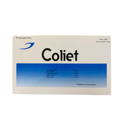 Thuốc Coliet - Ðiều trị triệu chứng táo bón ở người lớn