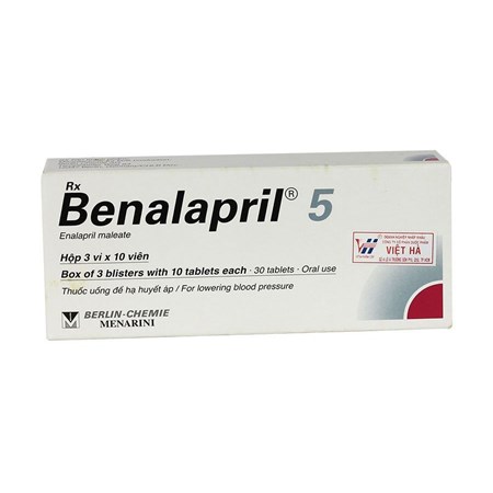 Thuốc Benalapril 5mg-Điều trị tăng huyết áp
