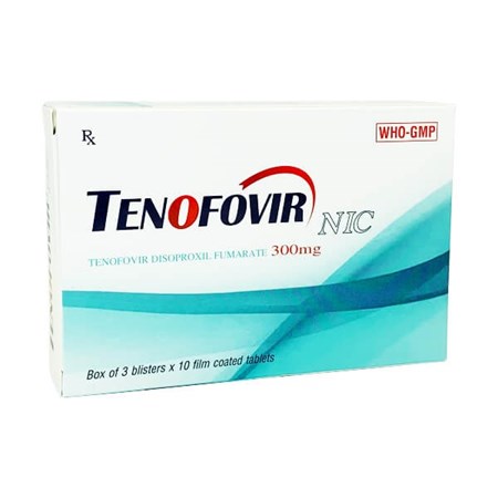 Thuốc Tenofovir Nic 300mg-Thuốc điều trị virus, kháng sinh